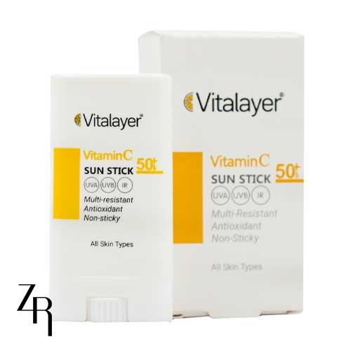 ضد آفتاب استیکی ویتامین C ویتالیر SPF50