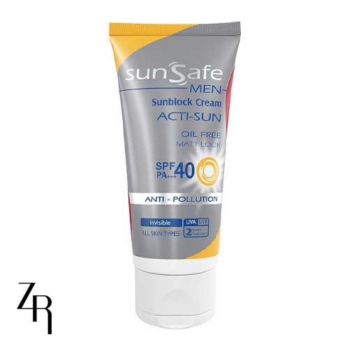 کرم ضد آفتاب آقایان 40 SPF سان سیف