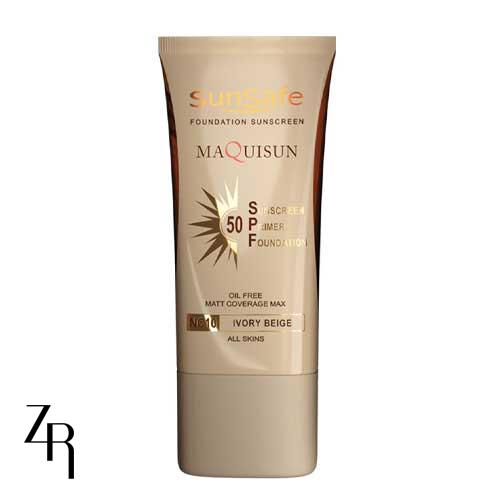 ضد آفتاب کرم پودری و پرایمری مکیسان 50 SPF سان سیف