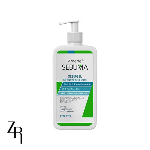 ژل شوینده، ساینده و لایه بردار پوست صورت آردن سبوما