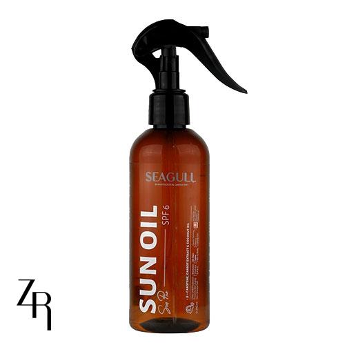 روغن برنزه کننده و ویتامینه SPF6 سی گل