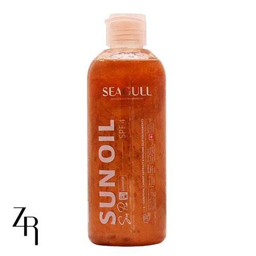 روغن برنزه کننده و ویتامینه اکلیلی SPF4 سی گل