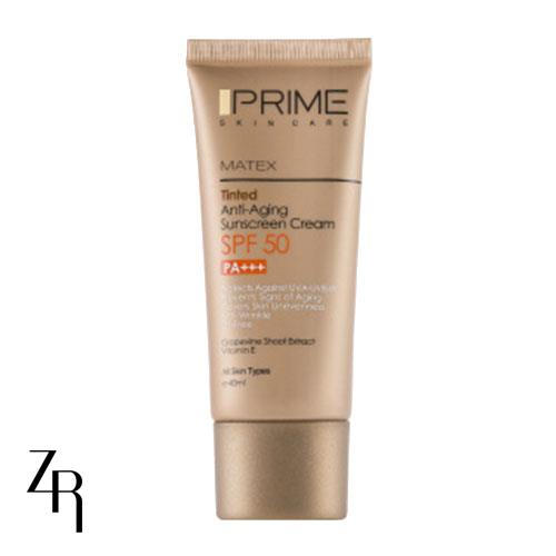 ضد آفتاب رنگی جوان کننده SPF50 پرایم 