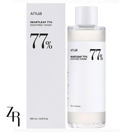 تونر تسکین دهنده و آبرسان 77% آنوا 