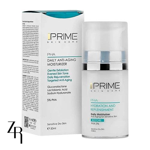 کرم بازسازی کننده و آبرسان صورت دارای PHA 5% پرایم 