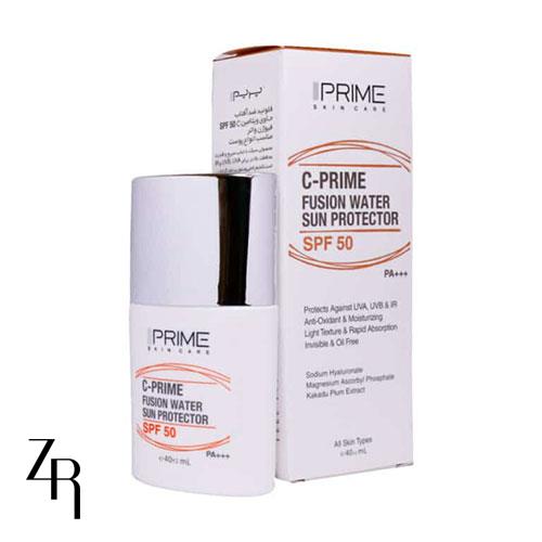 فلوئید ضد آفتاب SPF50 فیوژن واتر بژ روشن پرایم