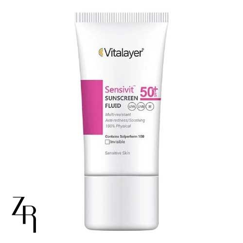 فلوئید ضد آفتاب بی رنگ سنسی ویت ویتالیر با SPF50