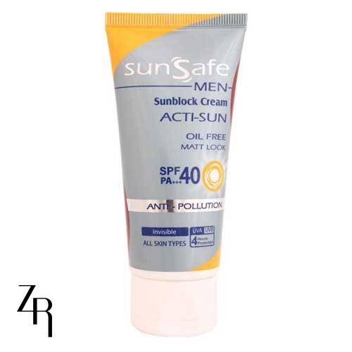 کرم ضد آفتاب آقایان 40 SPF سان سیف