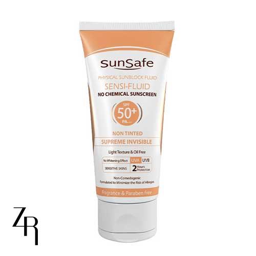 فلوئید ضد آفتاب پوست حساس + 50 SPF سان سیف
