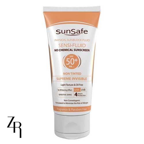 فلوئید ضد آفتاب پوست حساس + 50 SPF سان سیف