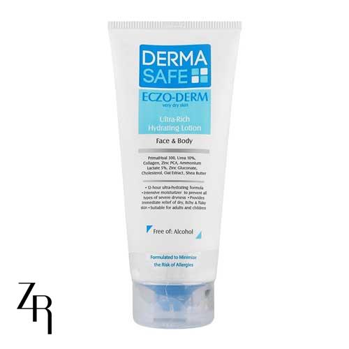 لوسیون مرطوب کننده و مغذی ECZO-DERM درماسیف