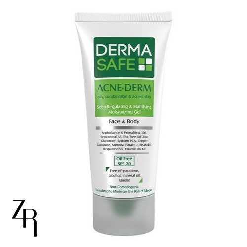 ژل مرطوب کننده فاقد چربی و متعادل کننده ترشح چربی  ACNE-DERM درماسیف