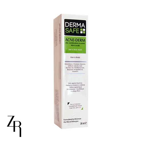 شامپو سر و بدن ACNE-DERM درماسیف