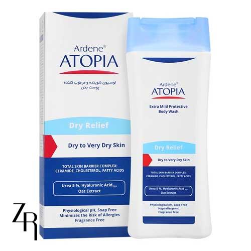 لوسیون شوینده و مرطوب کننده بدن حاوی 5% اوره درای ریلیف آردن اتوپیا