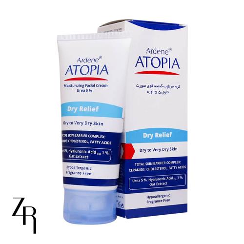 کرم مرطوب کننده قوی پوست صورت حاوی 5% اوره درای ریلیف آردن اتوپیا