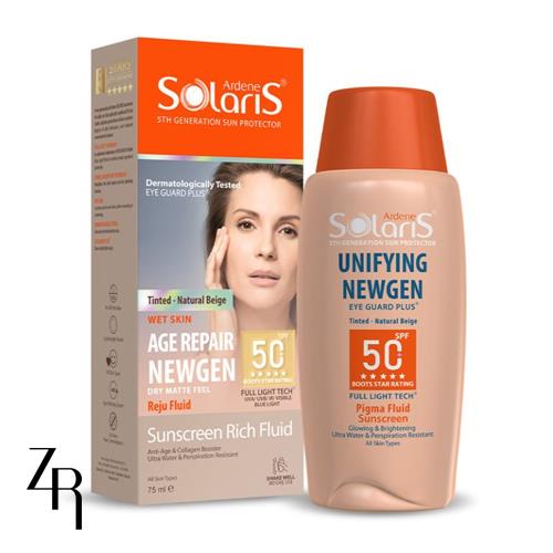 ضدآفتاب ضد لک رنگی یونی فایینگ + 50 SPF آردن سولاریس