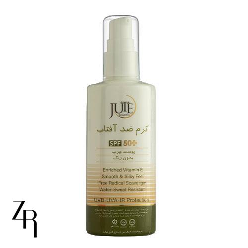 کرم ضدآفتاب بیرنگ پوست چرب 100ML ژوت