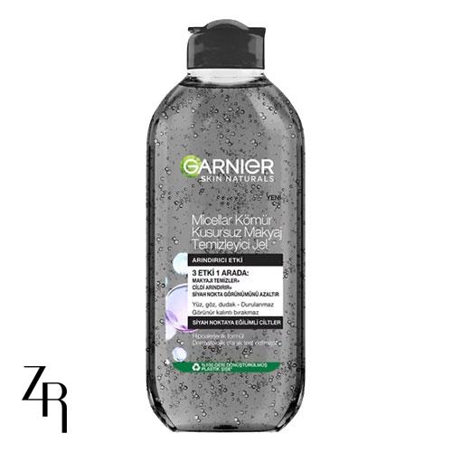 ژل میسلار مدل CHARCOAL حاوی زغال فعال گارنیر 