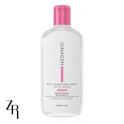 تونر رطوبت رسان عمیق ژیناژن مناسب پوست خشک و نرمال