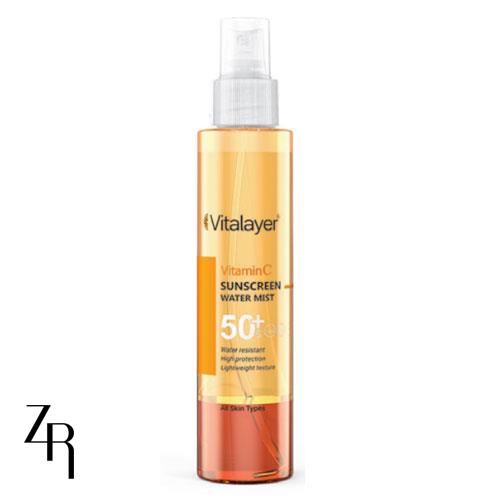 اسپری ضد آفتاب ویتامین سی با spf50 ویتالیر