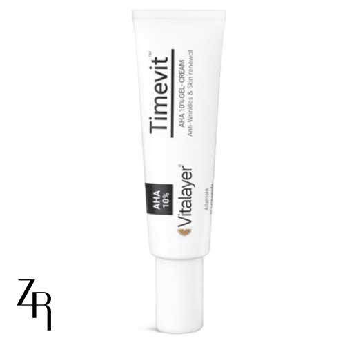 کرم-ژل ضدچروک و لایه بردار AHA 10% تایم ویت ویتالیر