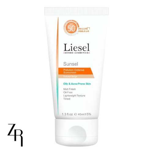 کرم ضد آفتاب بی رنگ سانسل با +SPF 50 مناسب پوست های چرب و مستعد آکنه لایسل