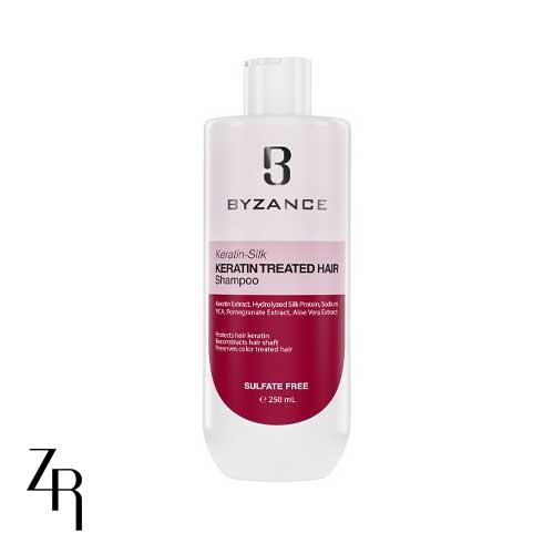 شامپو موهای کراتینه و رنگ شده بیزانس