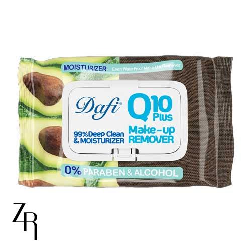 دستمال مرطوب پاک کننده آرایش دافی مدل Q10 (طرح میوه آووکادو)