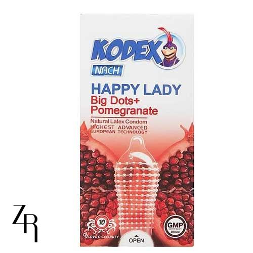 کاندوم خاردار هپی لیدی کدکس  (بسته 10 عددی)