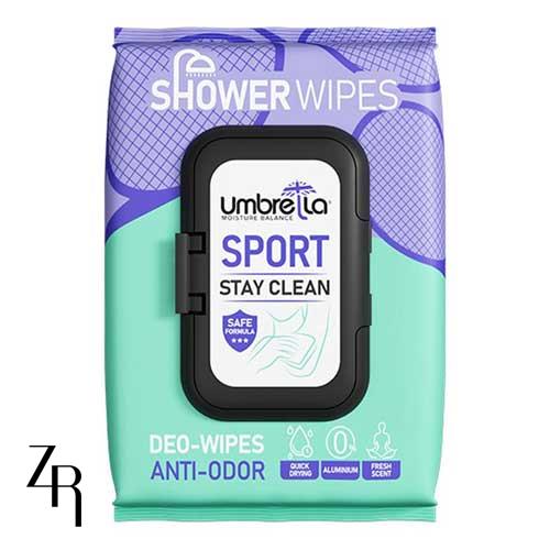 دستمال مرطوب خوشبو کننده بدن آمبرلا مدل Sport